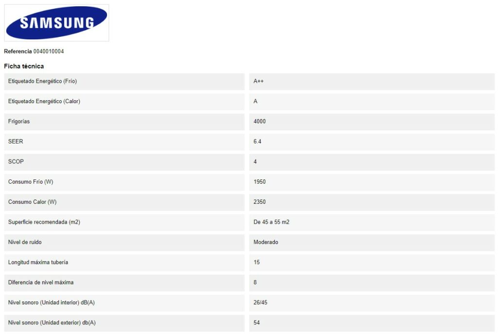 SAMSUNG F AR24CBU det 1